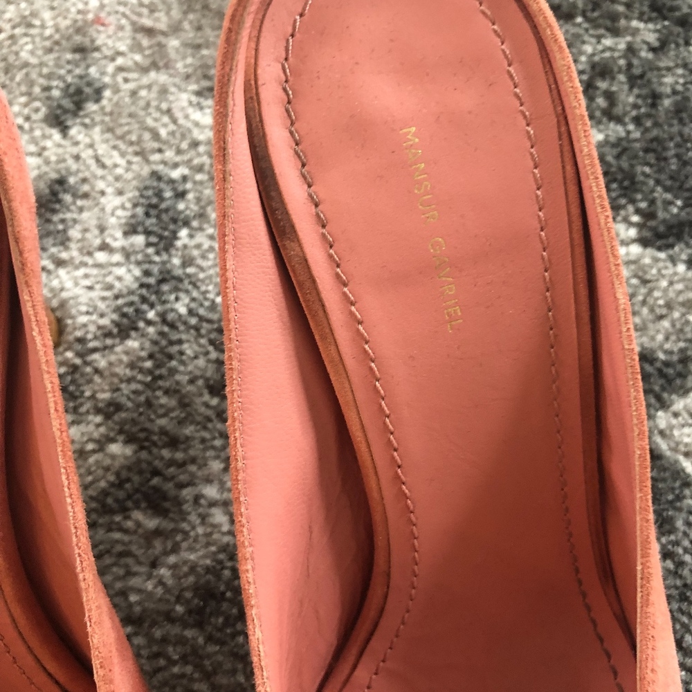 Mansur Gavriel Pink Suede Slide - Picture 5 of 5
